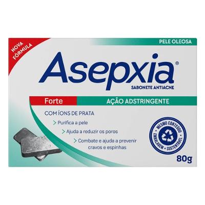 Sabonete Barra Asepxia Ação Adstringente Pele Oleosa 80g