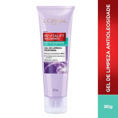 Gel De Limpeza Antioleosidade L’oréal Paris Revitalift Hialurônico 80g