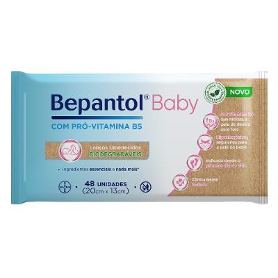 Lenços Umedecidos Bepantol Baby Biodegradável Com Pró-vitamina B5 Hipoalergênico 48 Unidades