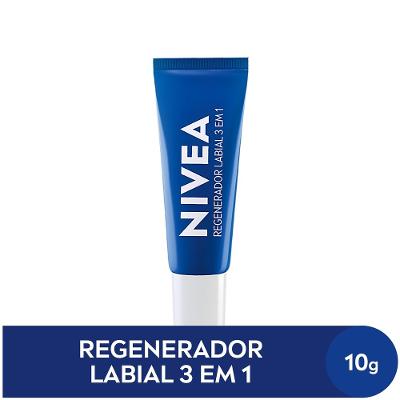 Hidratante Labial Regenerador Nivea 3 Em 1 10g