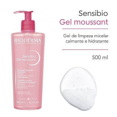 Gel De Limpeza Micelar Bioderma Sensibio Moussant Calmante E Hidratante 500ml