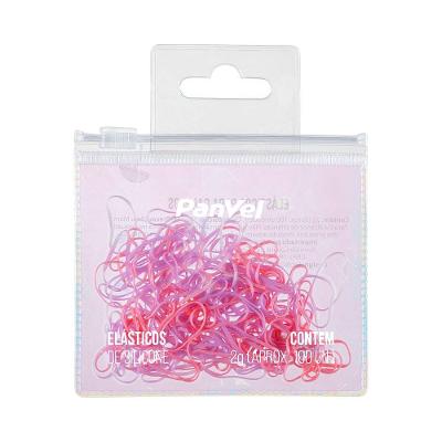 Elastico De Silicone Panvel Acessorios Coleção Prisma Com 100 Unidades