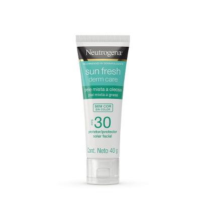 Protetor Solar Facial Neutrogena Sun Fresh Derm Care Sem Cor Fps 30 40g