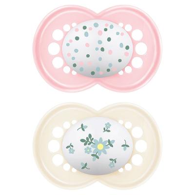 Chupeta Mam Original Rosa 6 Meses + Com 2 Unidades