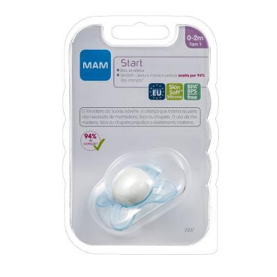 Chupeta Mam Start Azul 0 A 2 Meses Com 1 Unidade