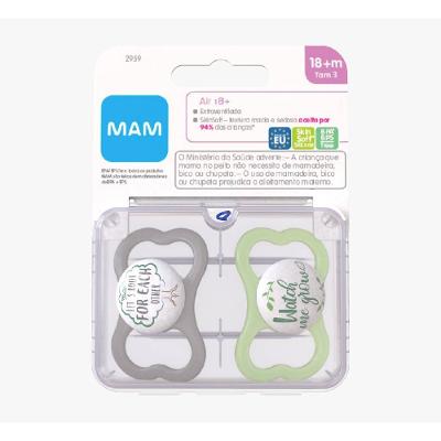 Chupeta Mam Air Neutra 18 Meses + Com 2 Unidades