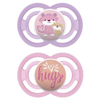 Chupeta Mam Perfect Rosa 16 Meses + Com 2 Unidades