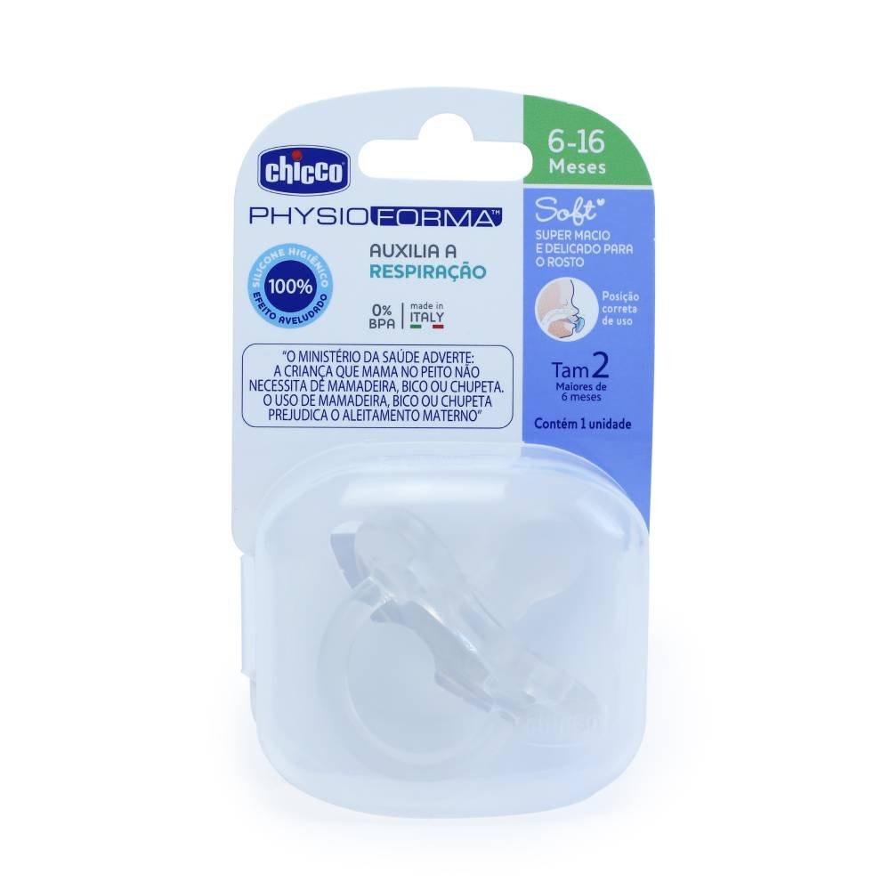Chupeta Chicco Physio Forma Soft Neutra 6 A 16 Meses Com 1 Unidade - 1