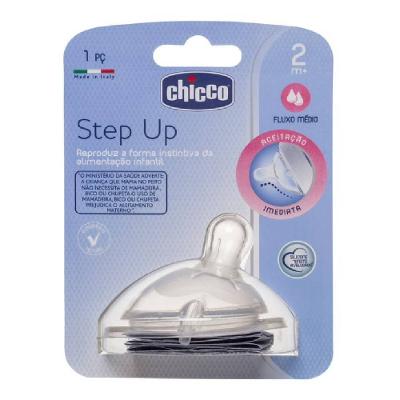 Bico Para Mamadeira Chicco Step Up Fluxo Médio Com 1 Unidade