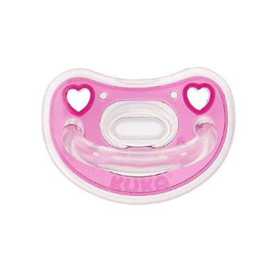Chupeta Kuka Elegance Plus Rosa 6 Meses + Com 1 Unidade