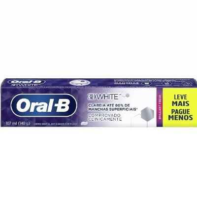 Creme Dental Oral-b 3d White Brilliant Fresh 140g