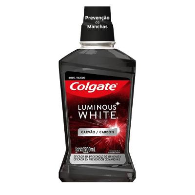 Enxaguante Bucal Para Clareamento Dental Colgate Luminous White Carvão 500ml