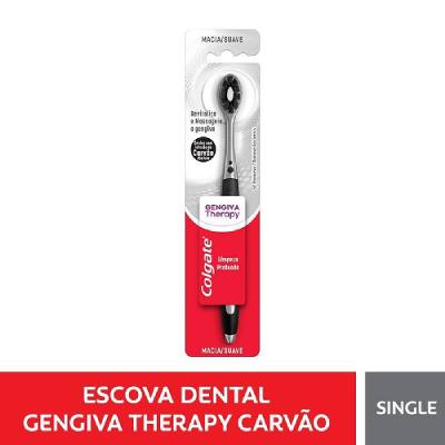 Escova Dental Macia Colgate Gengiva Therapy Carvão