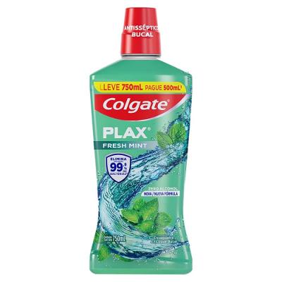 Enxaguatório Bucal Colgate Plax Fresh Mint Sem Alcool 750ml