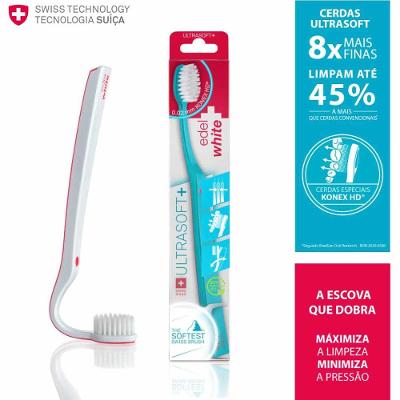 Escova Dental Edel+white Flosserbrush Ultrasoft