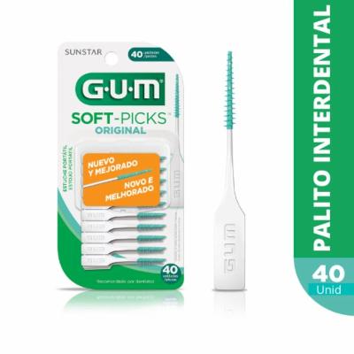 Escova Interdental Gum Soft Picks Com 40 Unidades