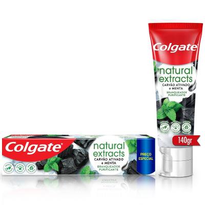 Creme Dental Colgate Natural Extracts Carvão Ativado E Menta 140g Preço Especial
