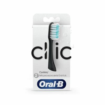 Refil Escova Dental Oral-b Clic Com 2 Unidades
