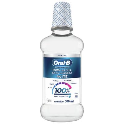 Enxaguatorio Bucal Oral-b 100% Noite Sem Álcool 500ml