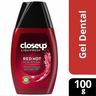 Creme Dental Em Gel Closeup Liquifresh Red Hot 100g