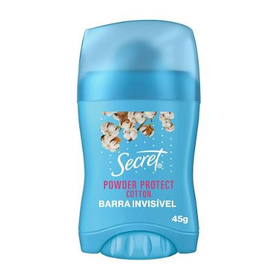 Desodorante Em Barra Secret Algodão 45g