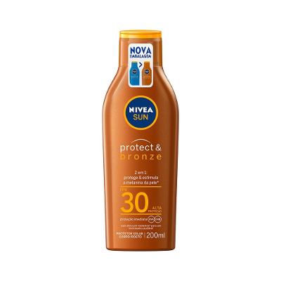 Protetor Solar Nivea Sun Protect & Bronze Fps 30 200ml