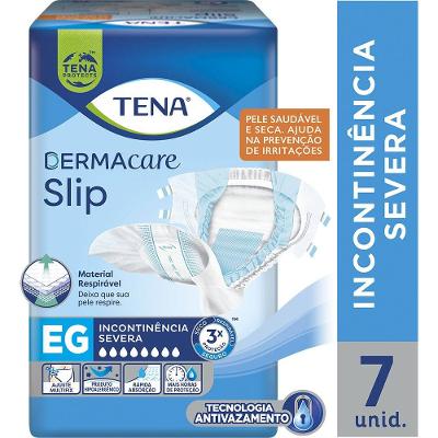 Fralda Geriátrica Tena Slip Dermacare Eg 7 Unidades