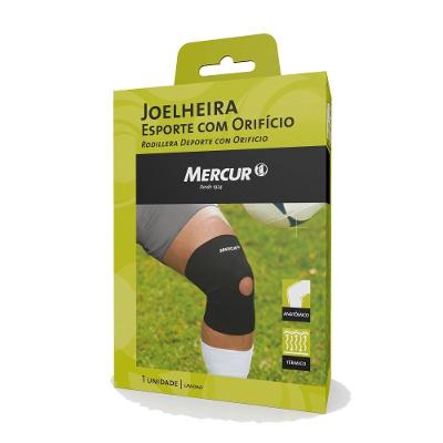 Joelheira Esporte Com Orifício Mercur Grande