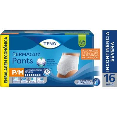 Roupa Íntima Tena Pants Slip Dermacare P/m 16 Unidades