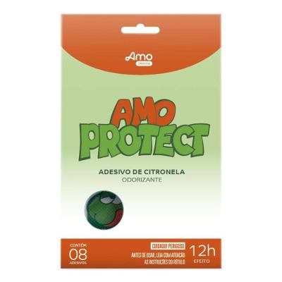 Adesivo Para Repelir Mosquito Amo Protect 8 Unidades