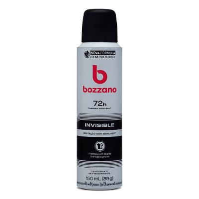 Desodorante Aerossol Antitranspirante Masculino Bozzano Invisible 150ml