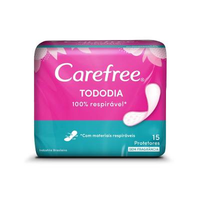 Protetor Diário Carefree Tododia Sem Fragrância 15 Unidades