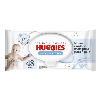 Lenços Umedecidos Huggies Recém-nascido Sem Fragrância 48 Unidades