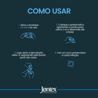 Preservativo Jontex Xl Sensitive Com 6 Unidades