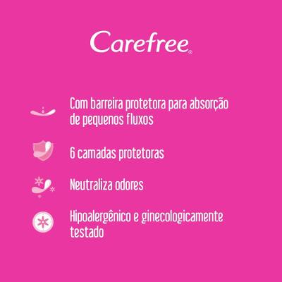 Protetor Diário Carefree Todo Dia Flexi Sem Perfume Leve 80 Pague 60