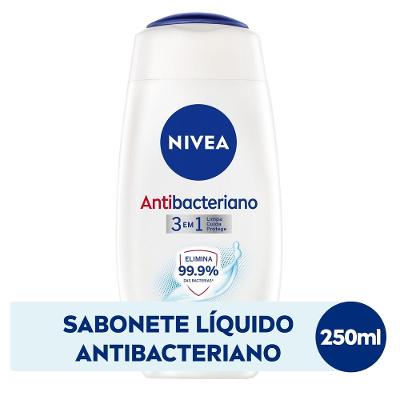 Sabonete Liquido Nivea Antibacteriano 3 Em 1 250ml