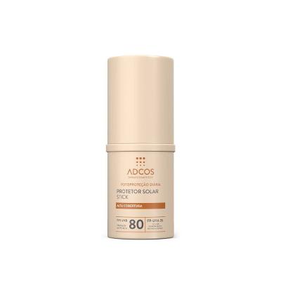 Protetor Solar Facial Adcos Stick Tonalizante Fps 80 Peach 17g