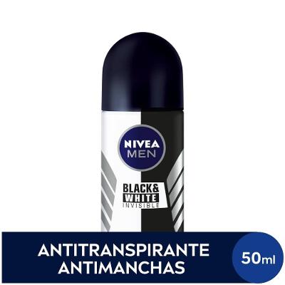 Desodorante Antitranspirante Nivea Men Roll On Invisible Black & White 50ml