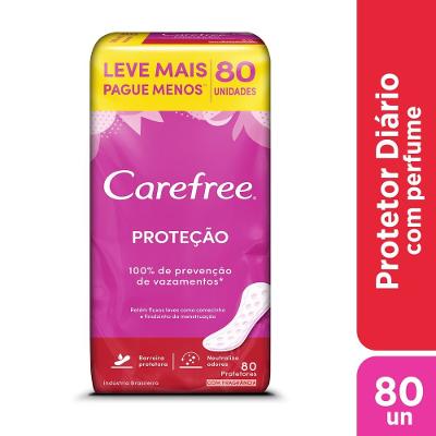 Carefree Protetor Diário Proteção Com Fragrância 80 Unidades