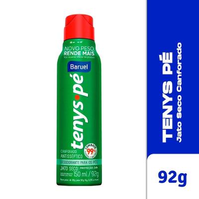 Tenys Pé Desodorante Para Os Pés Jato Seco Canforado 92g
