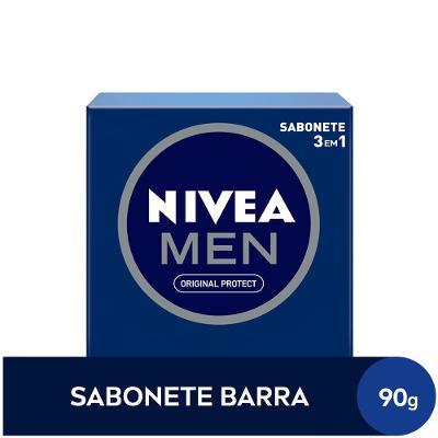 Sabonete Em Barra Nivea Men Original Protect 3 Em 1 90g