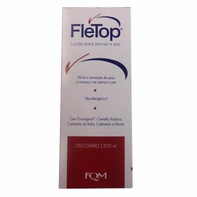 Loção Para Pernas E Pés Fletop 200 Ml