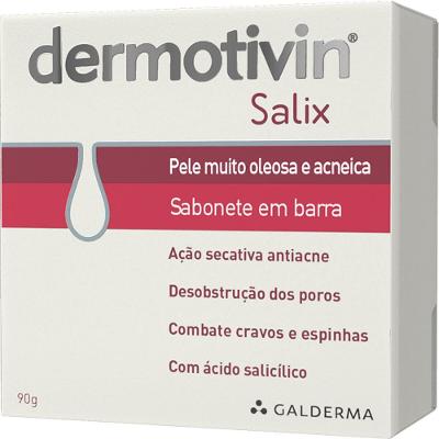 Sabonete Em Barra Dermotivin Salix Barra Pele Muito Oleosa E Acneica 90g