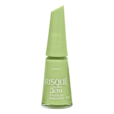 Esmalte Risqué É Do Meu Jeito Cor Vivendo Da Minha Arte Cremoso 8ml