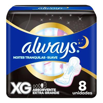 Absorvente Always Noites Tranquilas Xg 8 Unidades
