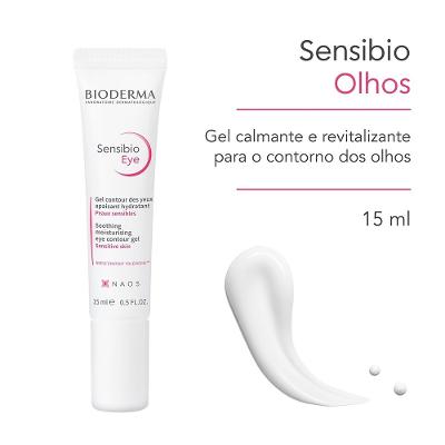 Gel Bioderma Sensibio Calmante E Revitalizante Para O Contorno Dos Olhos 15ml