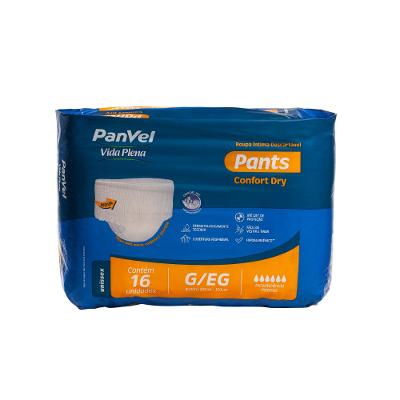 Roupa Íntima Unissex Panvel Vida Plena Pants G/eg Com 16 Unidades