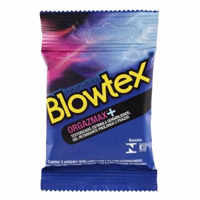Preservativo Blowtex Orgazmax Com 3 Unidades