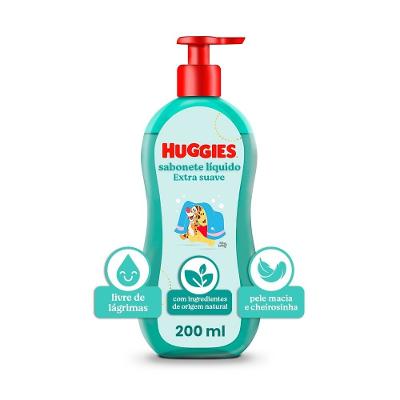 Sabonete Líquido Huggies Extra Suave Para Bebê 200ml