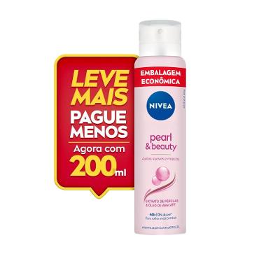 Desodorante Antitranspirante Aerossol Nivea Pearl & Beauty 200ml